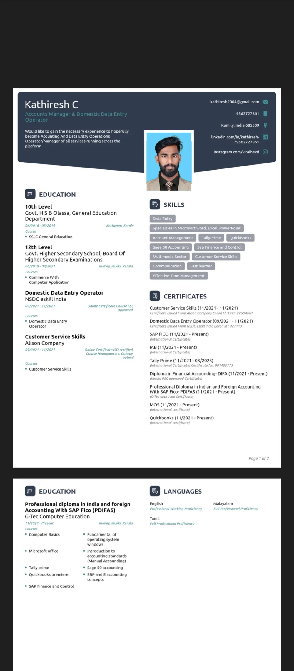 Innovative Resume Design Collection